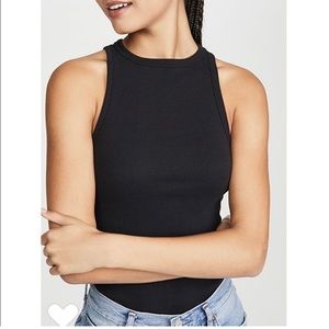 Agolde ribbed tank In black